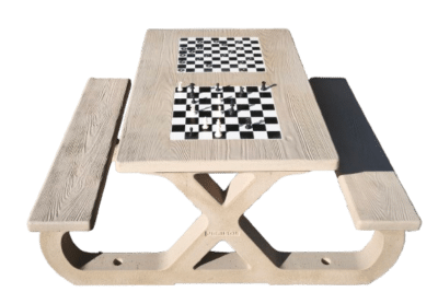 Table de jeu, pique-nique sylvestre teinte frêne